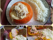 Légumes farcis cuits à la vapeur