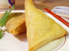 Samoussa au chèvre frais