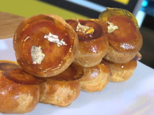 Choux garnis au caramel
