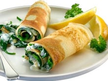 Crêpes aux épinards