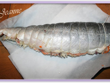 Saumon farci façon asiatique