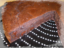 Gâteau somptueux au chocolat gourmand