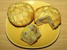 Muffins aux pommes et noix