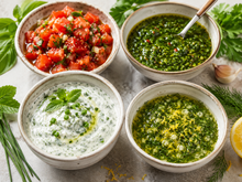 Sans cuisson et prêtes en 2 min : 4 idées de sauces crues d'été aux herbes fraîches à tester d'urgence pour vos barbecues et salades