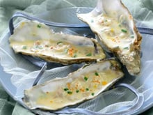 Céviche d'huitres aux agrumes et Fromagères Thon & St Môret