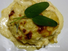 Gratin de fenouil farci sauce au reblochon