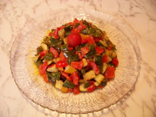 Poêlée du soleil à l'huile d'olive