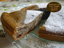 Gâteau au vin rouge et épices