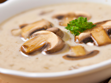 Potage de champignons à la crème