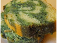 Cake marbré orange & pistache