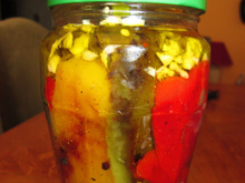 Mes trois poivrons à l'ail...