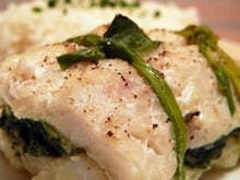 Cabillaud à la florentine