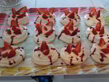 Pavlova aux fraises revisité