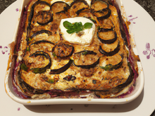 Flan d'aubergines et feta