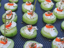 Bouchées concombre surimi