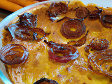 Clafoutis oignon carotte cannelle