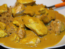Poulet au curry à la poêle