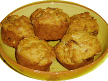 Mini muffins salés : comté et  moutarde à l'ancienne