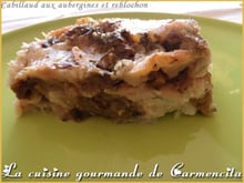 Cabillaud aux aubergines et au reblochon