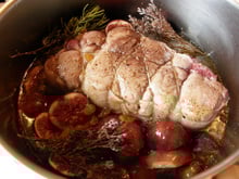 Rôti de porc aux figues fraîches