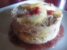 Carpaccio de pêches blanches au thon