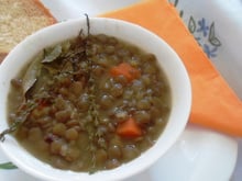 Soupe de lentilles épicée