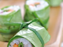 Makis de laitue aux légumes croquants