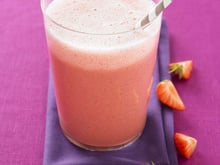 Ice-cream shake à la fraise