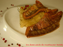 Haddock poêlé, choucroute au wagamama