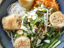 Bo Bun aux nems de poulet