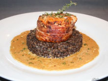 Tournedos de saumon aux lentilles vertes du Puy