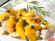 Blancs de poulet aux agrumes et aux câpres