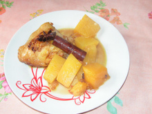 Tajine de cuisses de canette au potimarron