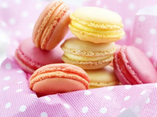 Macarons à l'orange, au citron et à la fraise