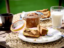 Gâteau marbré en bocal