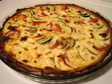 Tarte courgette feta tomates sechées