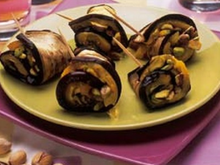 Maki d'aubergine à la pistache