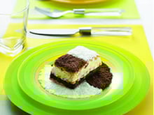 Terrine craquante aux deux chocolats