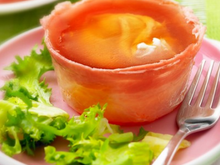 Œufs en gelée au jambon