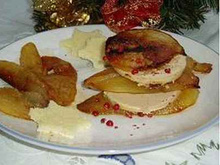 Millefeuilles de foie gras et poires