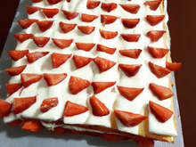 Carré aux fraises et au mascarpone