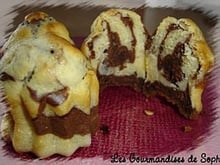 Mini moelleux marbrés aux deux chocolats