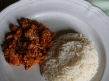 Thon sauce tomate et son riz