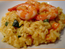 Risotto crevettes et courgettes
