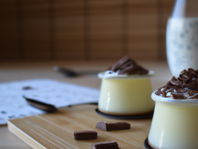Petits pots de crème au chocolat blanc