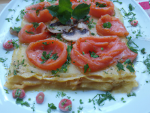 Lasagnes au carpaccio de saumon