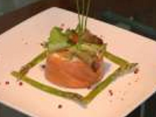 Tartares au saumon et chou-fleur