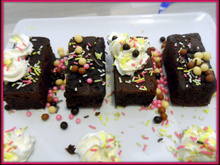 Muffins au chocolat, noix de coco et amandes