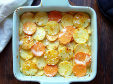Gratin de pommes de terre et patates douces
