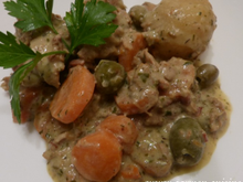 Daube de veau aux carottes et olives vertes